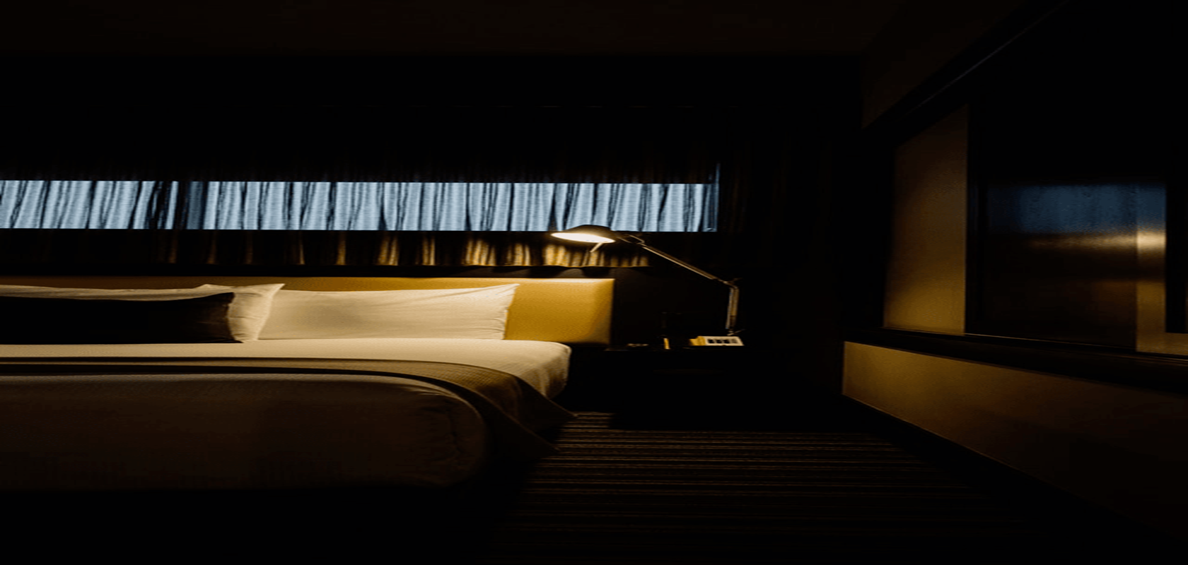 B&B hotel room in Aksdal
